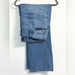 Lucky Brand 181 Relaxed Straight Big & Tall Jeans 42x32 Blue 100% Cotton